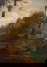 William Samuel Parrott (1843-1915) Mountain Canyon 48 1/4 x 38 1/4 in. framed 54 x 39 3/4 in.