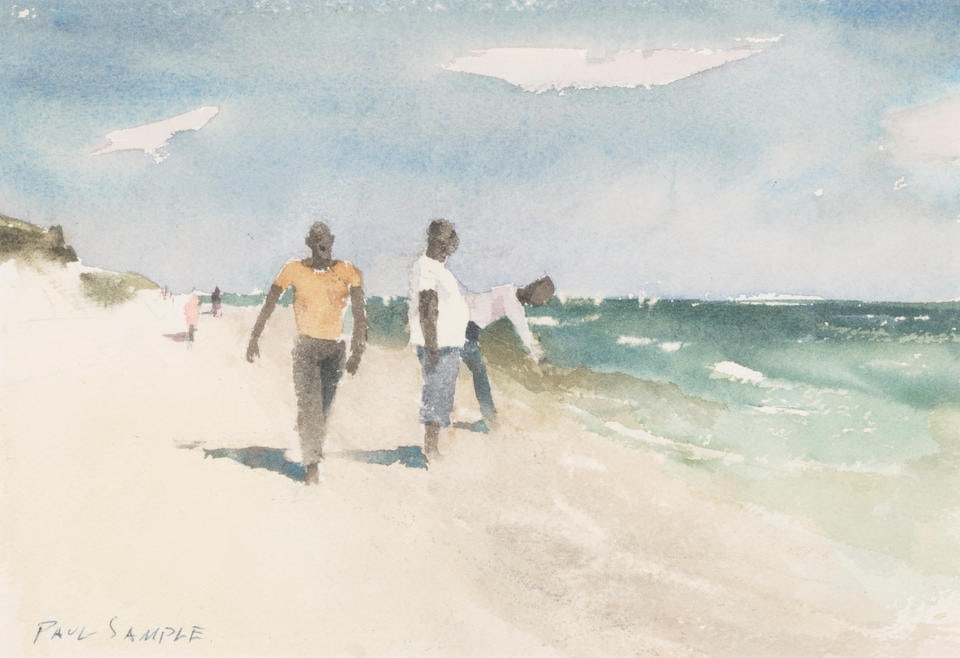 Paul Sample (1896-1974) Beach Street Rollers sight 6 1/2 x 9 3/4 in. framed 14 x 17 1/4 in.: Paul Sample (1896-1974) Beach Street Rollers signed 'Paul Sample' (lower left) watercolor on paper sight 6 1/2 x 9 3/4 in. framed 14 x 17 1/4 in. Footnotes: Provenance Private collection, Calabasas, C