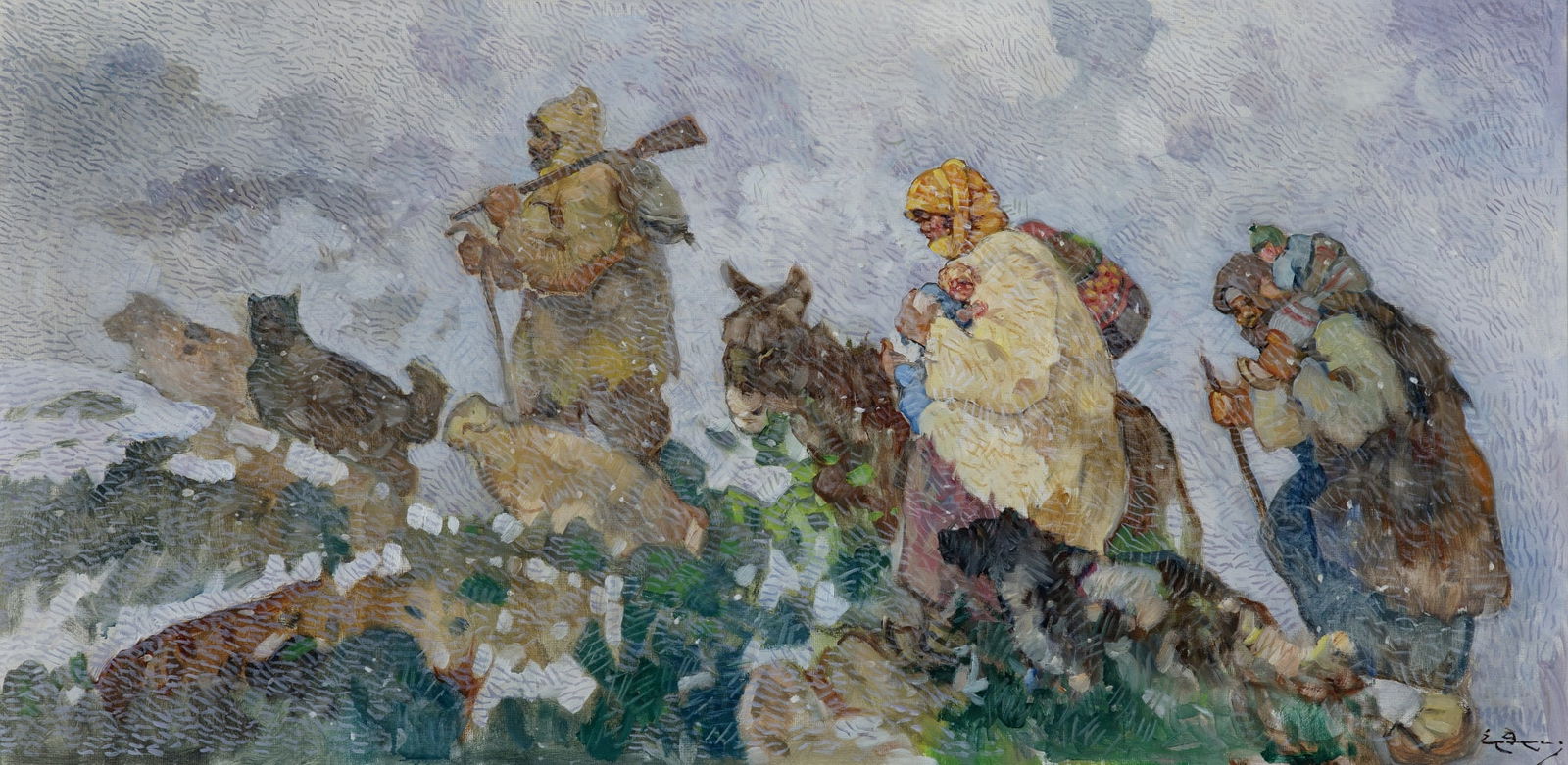 EPAMINONDAS THOMOPOULOS (1878-1976) Scène bucolique (1 of 1)