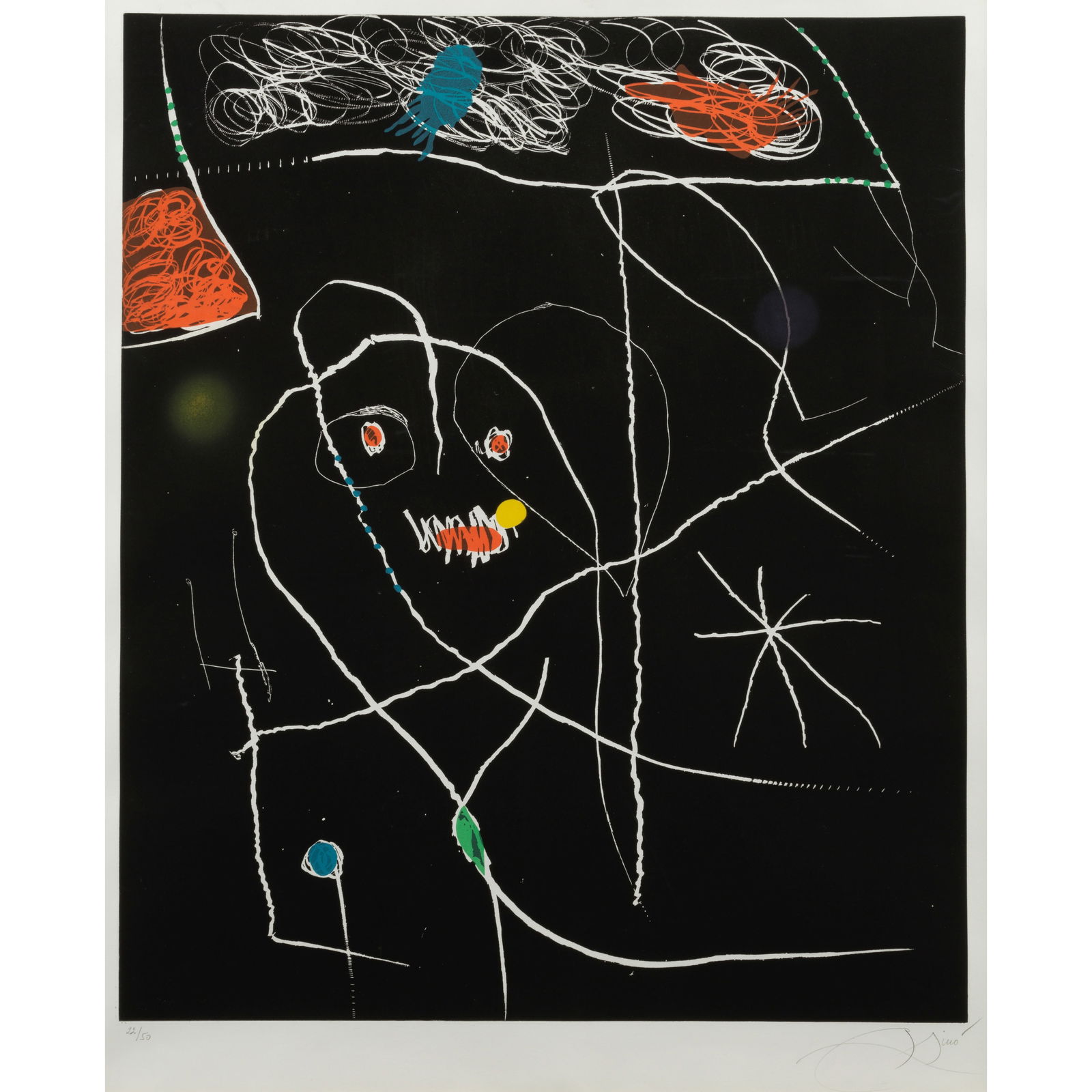 Joan Miró (1893-1983); Plate V, from El Pi de Formentor; (1 of 1)