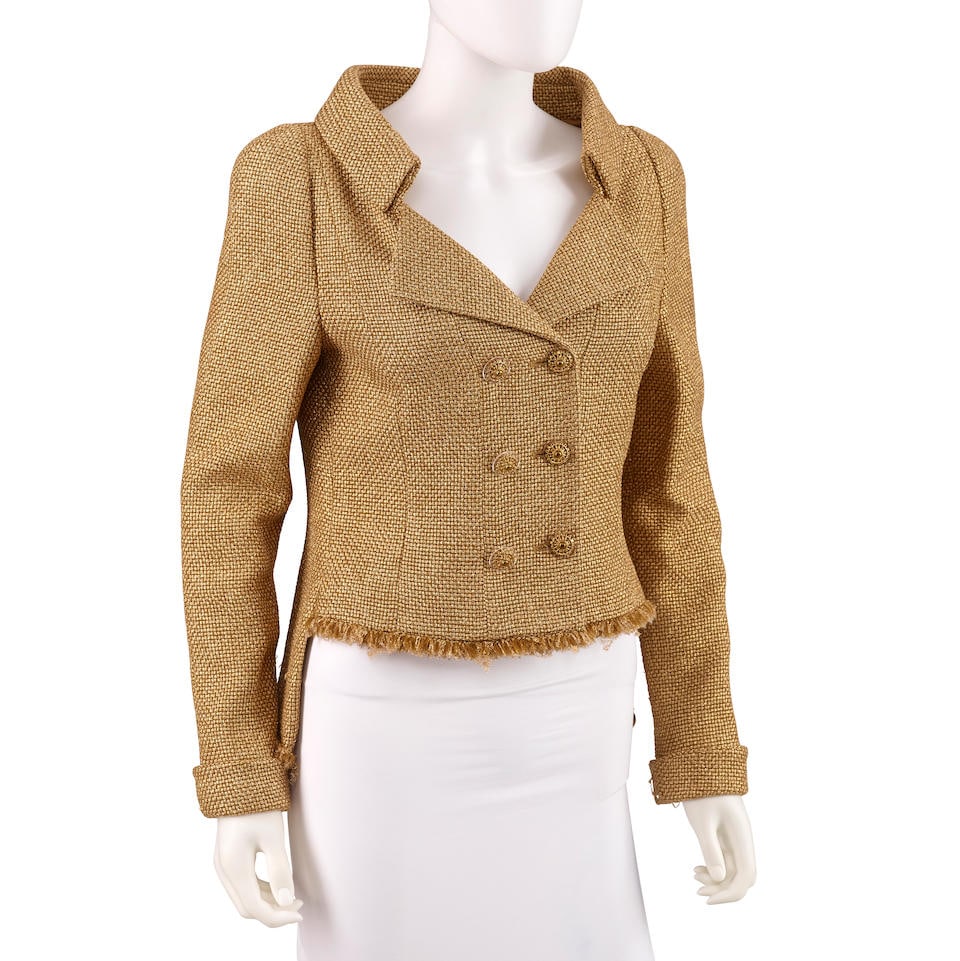 CHANEL: GOLD TWEED JACKET Cruise 2013 | Look 30 (1 of 2)