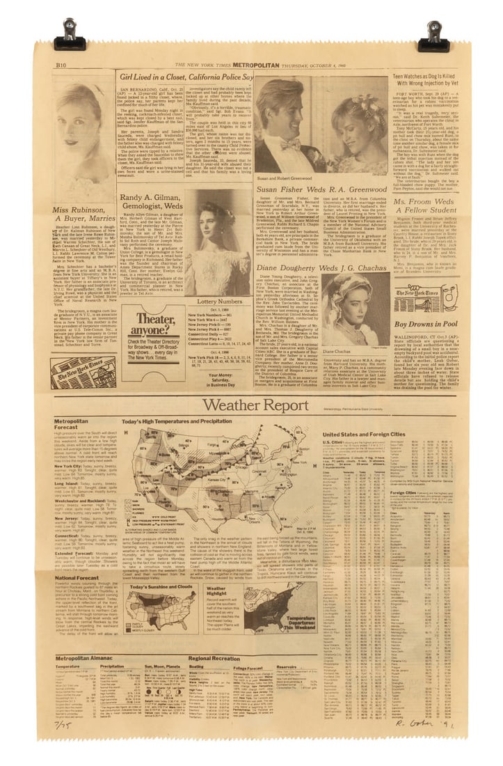 Robert Gober (born 1954); Untitled (for Parkett 27); (1 of 1)