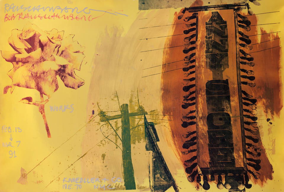 Robert Rauschenberg (1925-2008); Exhibition Poster for Knoedler & Co.; (1 of 2)