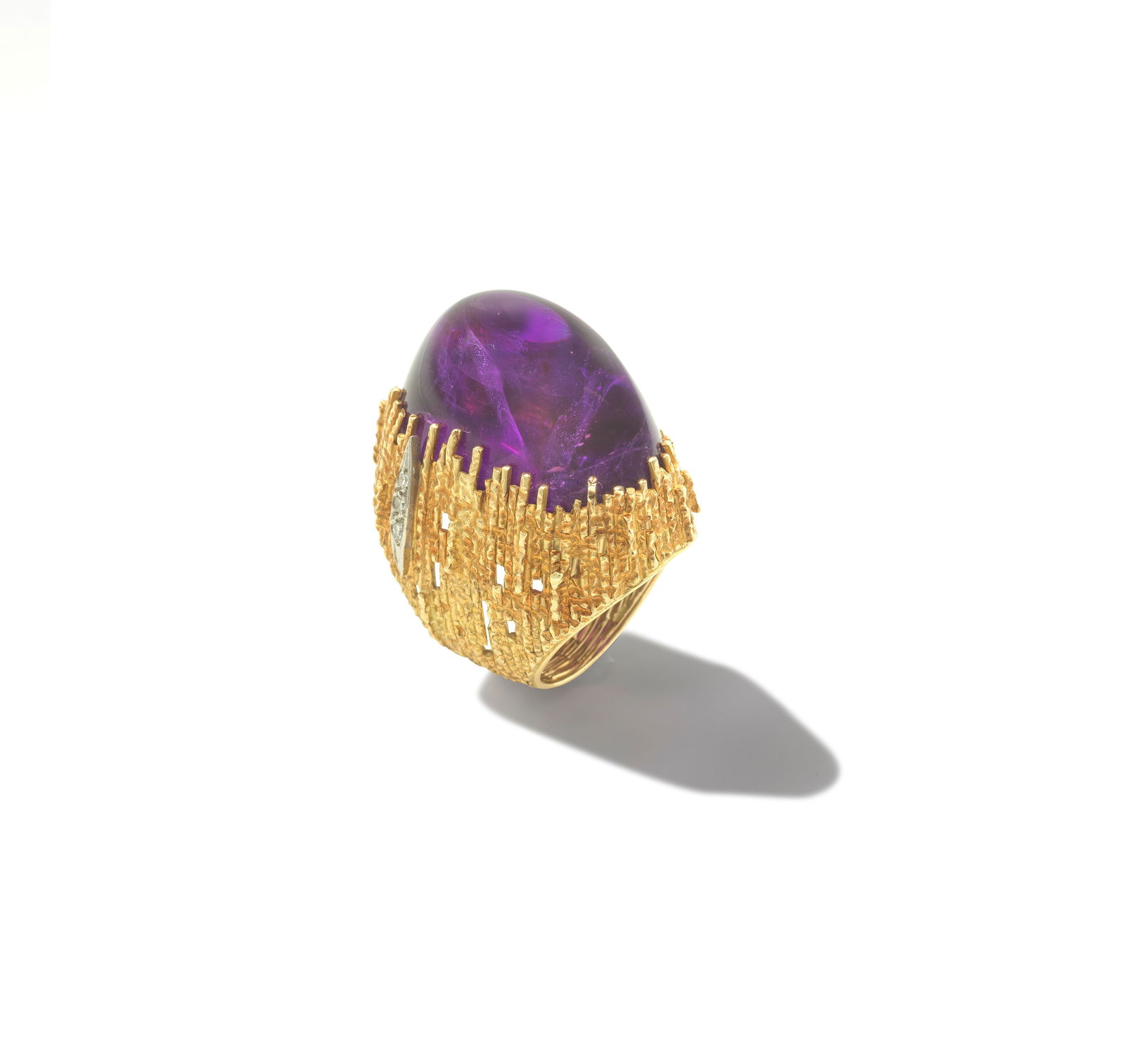 GRIMA: AMETHYST AND DIAMOND RING (1 of 1)