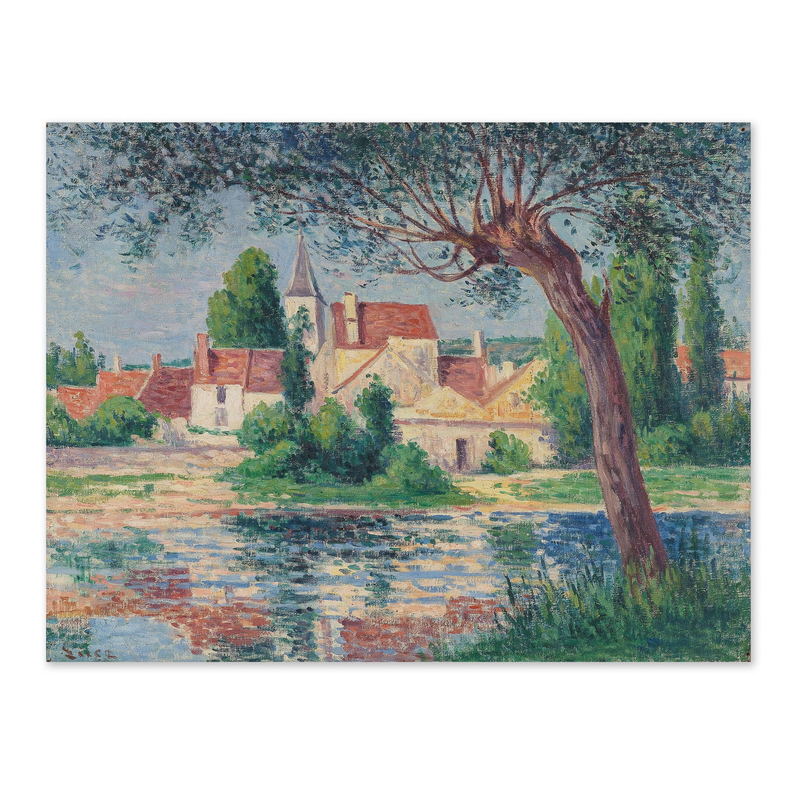 MAXIMILIEN LUCE (1858-1941) Lucy-sur-Cure: MAXIMILIEN LUCE (1858-1941) Lucy-sur-Cure signé 'Luce' (en bas à gauche) huile sur toile Peint circa 1906-1908 signed 'Luce' (lower left) oil on canvas Painted circa 1906-1908