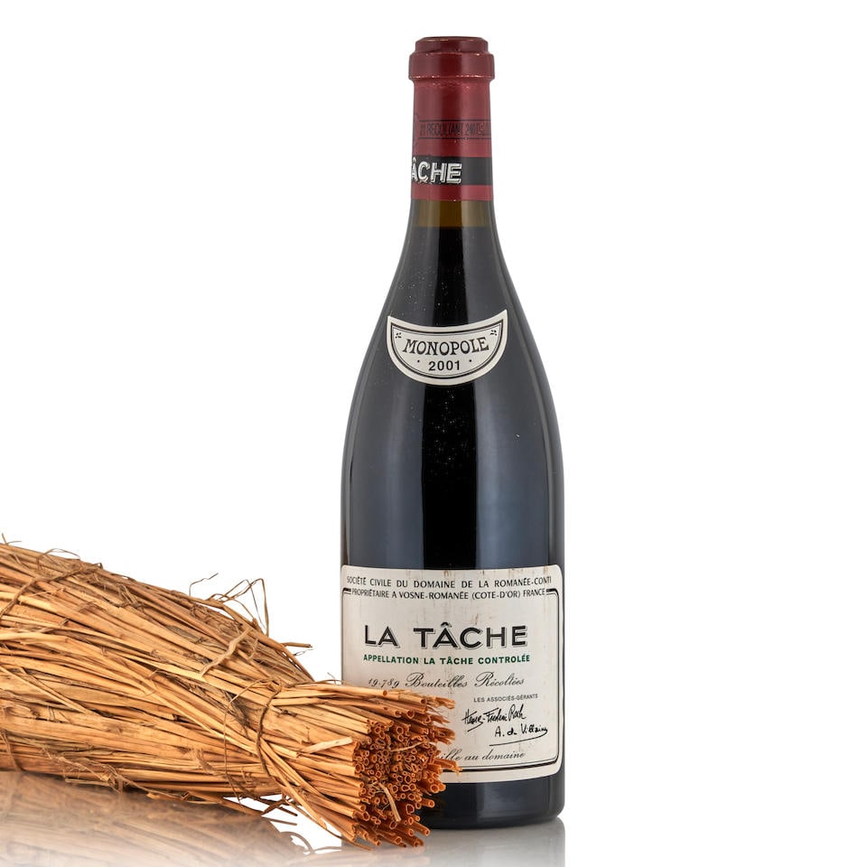 Domaine de la Romanée La Tâche 2001 (1 bottle): Domaine de la Romanée La Tâche 2001 Côte de Nuits u: 1cm, scuffed label 1 bottle Footnotes: Burgundy This lot is subject to the following lot symbols: • • Zero rated for tax