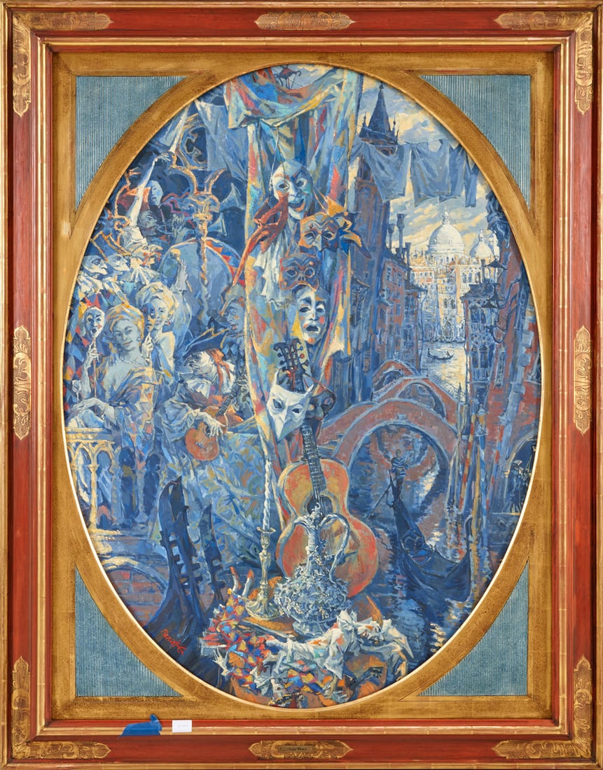 SERGEI CHEPIK (Ukrainian, 1953-2011) Les Masques (Маски) (or Venet... (1 of 4)