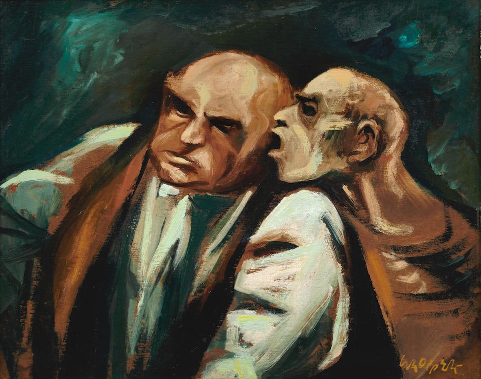 William Gropper (1897-1977) The Informer 16 x 20 in. (40.6 x 50.8 cm.) (Painted circa 1932.) (1 of 3)