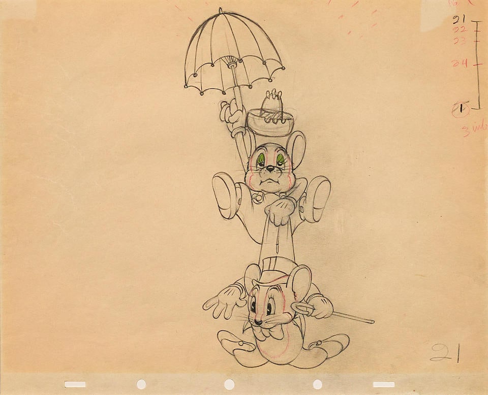 An animation drawing from The Country Cousin (1 of 1)