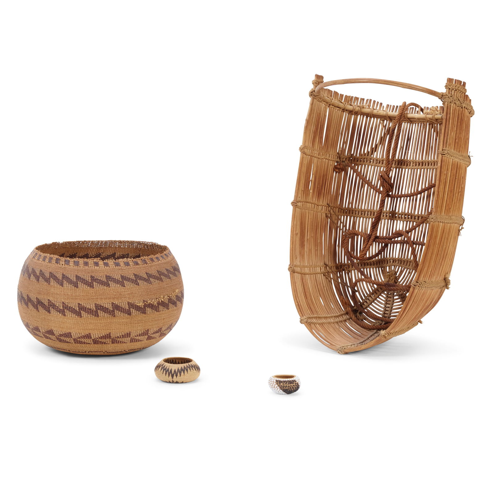 Four Pomo baskets (1 of 2)