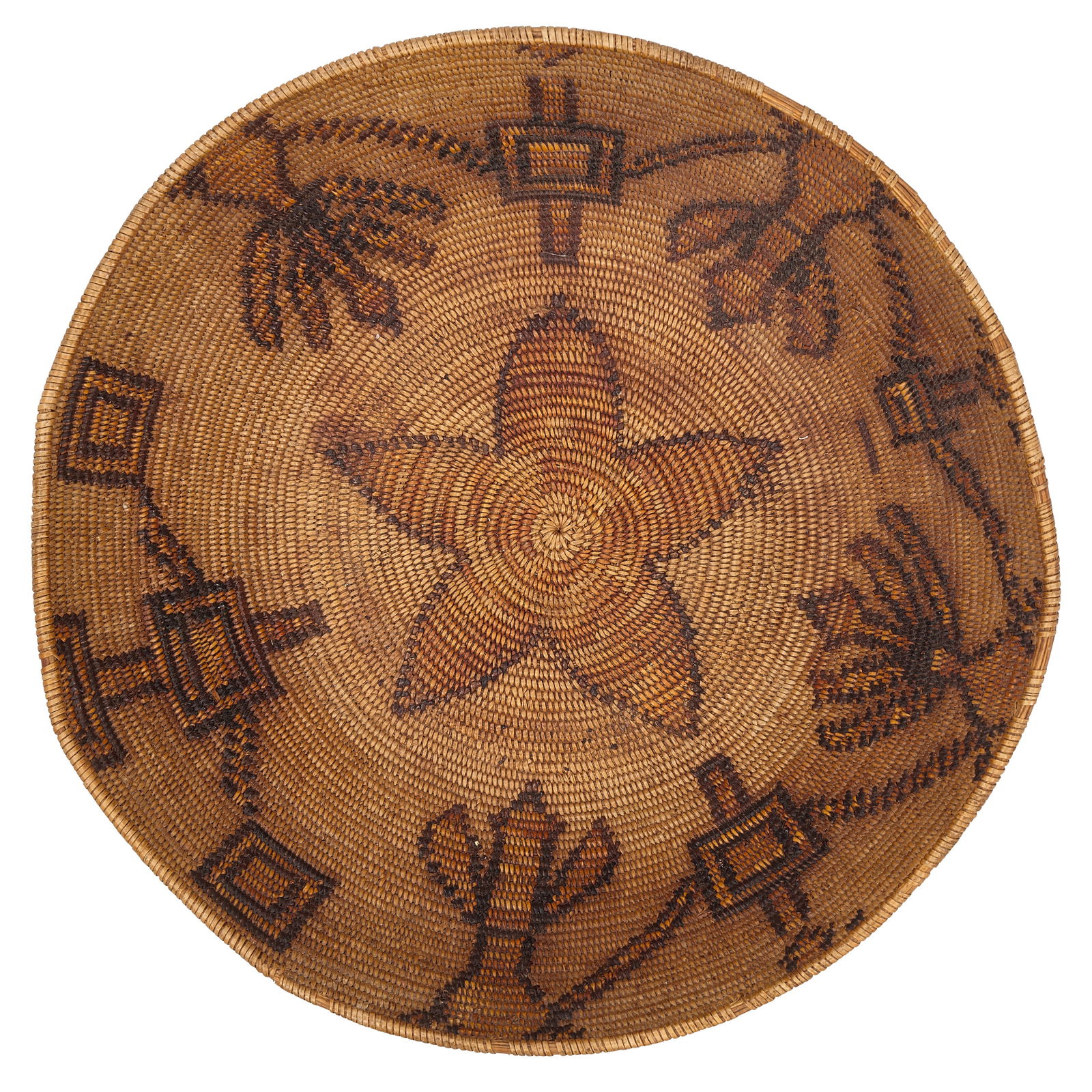 A polychrome Mission basket (1 of 1)