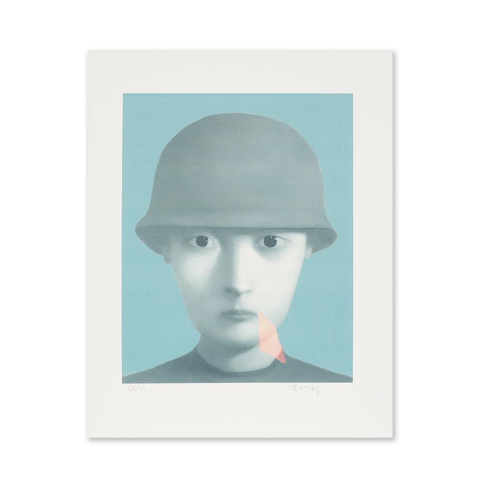 ZHANG XIAOGANG (NE EN 1956) My dear friends 7, 2002 Impression digitale en couleurs sur vél...: ZHANG XIAOGANG (NE EN 1956) My dear friends 7, 2002 Impression digitale en couleurs sur vélin Signée et numérotée 62/99 Editée par Kwai Po Collection, Hong Kong 48 x 38 cm Col