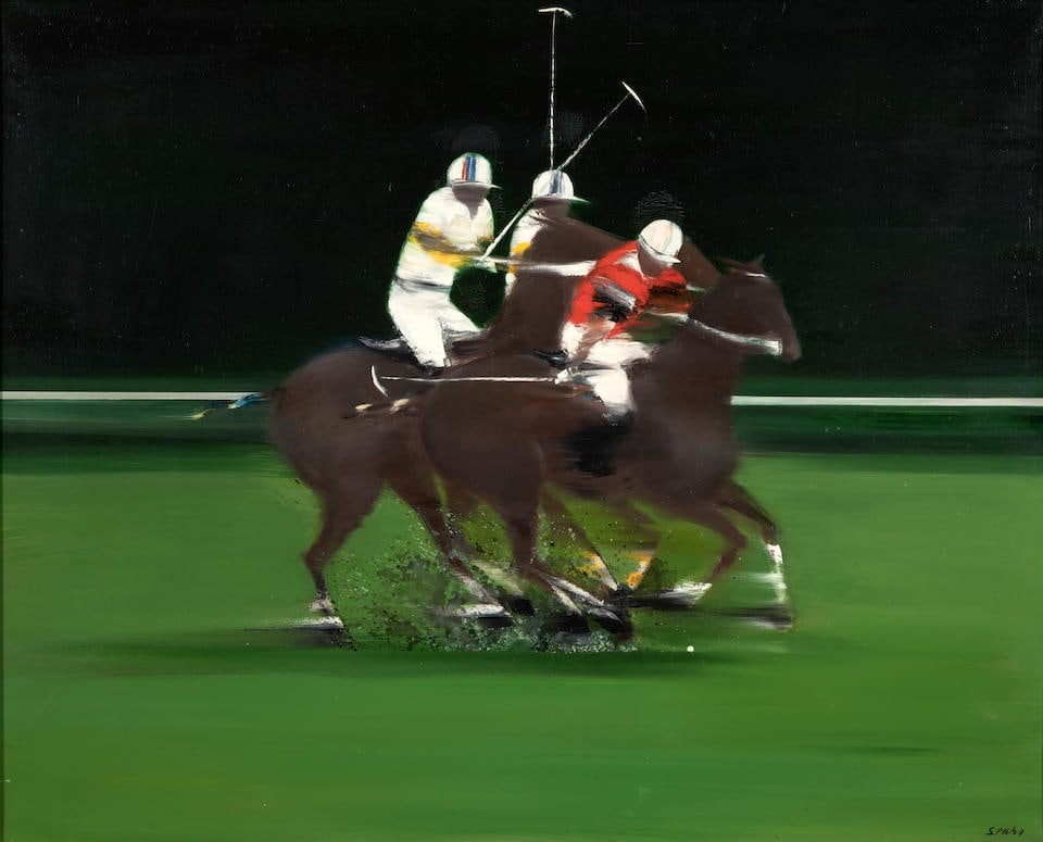 VICTOR SPAHN (French, born 1949) Polo Players (1 of 4)