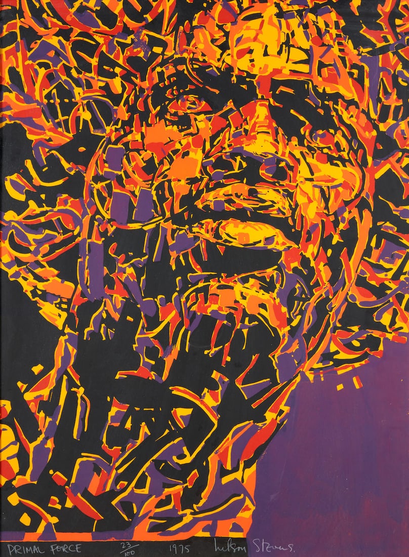 NELSON L. STEVENS (American, 1938-2002) Primal Force, 1975 (28 1/2 x 21 1/4 in. (72.4 x 54.0 cm)... (1 of 4)