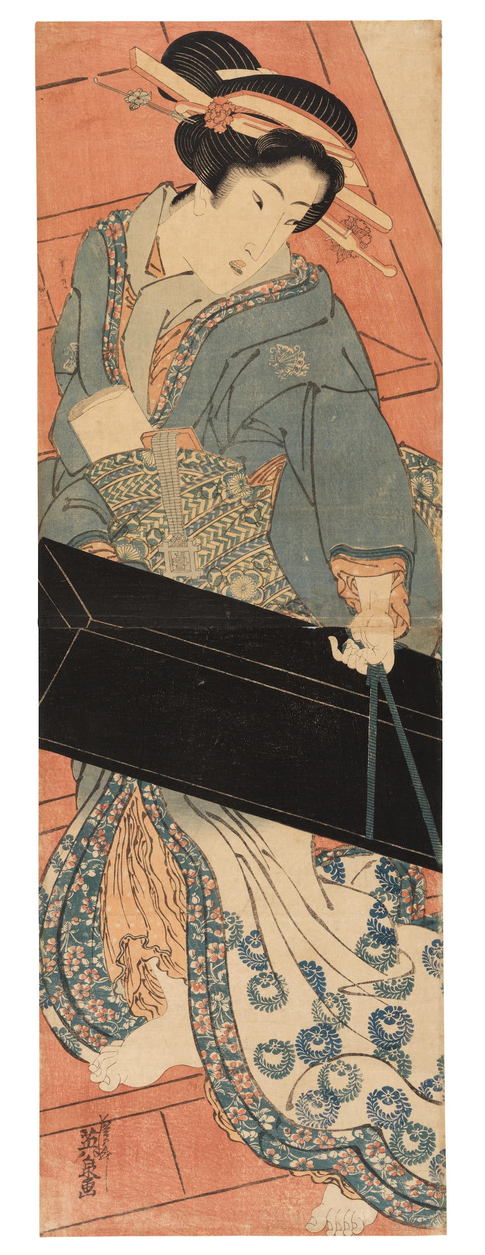 KEISAI EISEN (1790-1848), TSUKIOKA YOSHITOSHI (1839-1892), AND TOYOHARU KUNICHIKA (1835-1900) Fi... (1 of 8)
