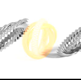 CARTIER: DIAMOND-SET 'TRINITY' RING
