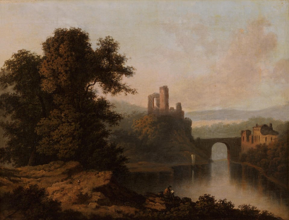Manner of Richard Wilson, RA River landscape (1 of 3)