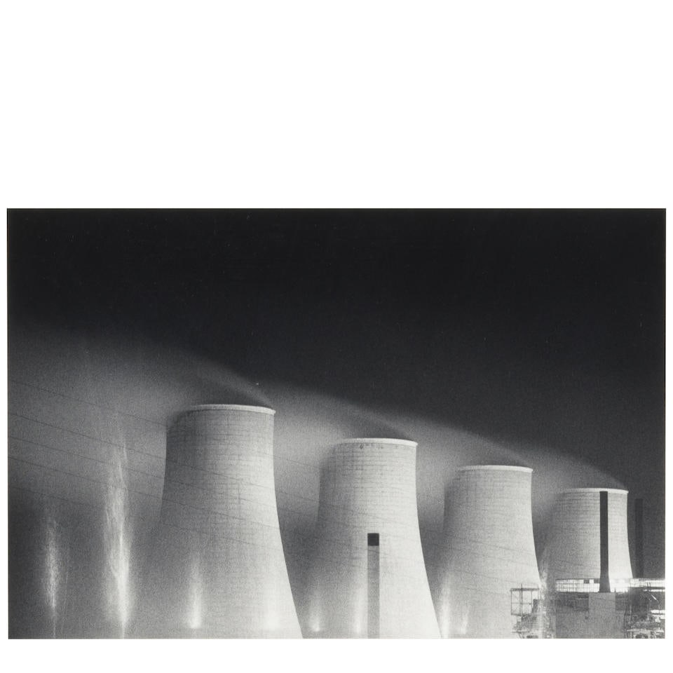 Michael Kenna (born 1953); 'Study #4 Chapel Cross Power Station, Dumphries, Scotland;: Michael Kenna (born 1953) 'Study #4 Chapel Cross Power Station, Dumphries, Scotland, 1986 Gelatin silver print; mounted, signed, dated, and editioned '3/45' in pencil on the mount, the photographer's