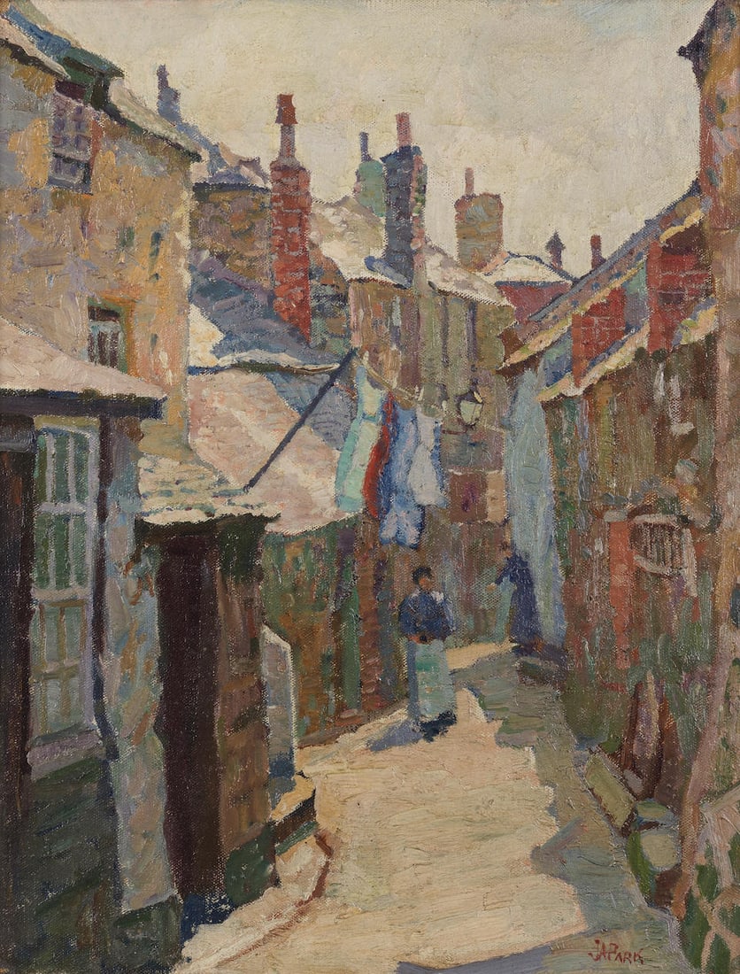 John Anthony Park (British, 1880-1962) A sunlit street in St Ives: John Anthony Park (British, 1880-1962) A sunlit street in St Ives signed 'JAPARK' (lower right) oil on canvas 51 x 40.5cm (20 1/16 x 15 15/16in). Footnotes: Provenance Anon. sale, Sotheby's, London, 1
