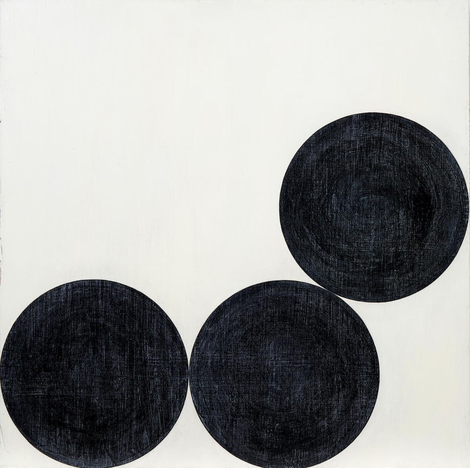 BILL THOMPSON (American, born 1957) Killjoy, 1992: BILL THOMPSON (American, born 1957) Killjoy, 1992 Acrylic on wood, signed, dated, and titled (verso), unframed, 16' x 16' size. Footnotes: OVERALL CONDITION: Very good to good, with small abrasions to