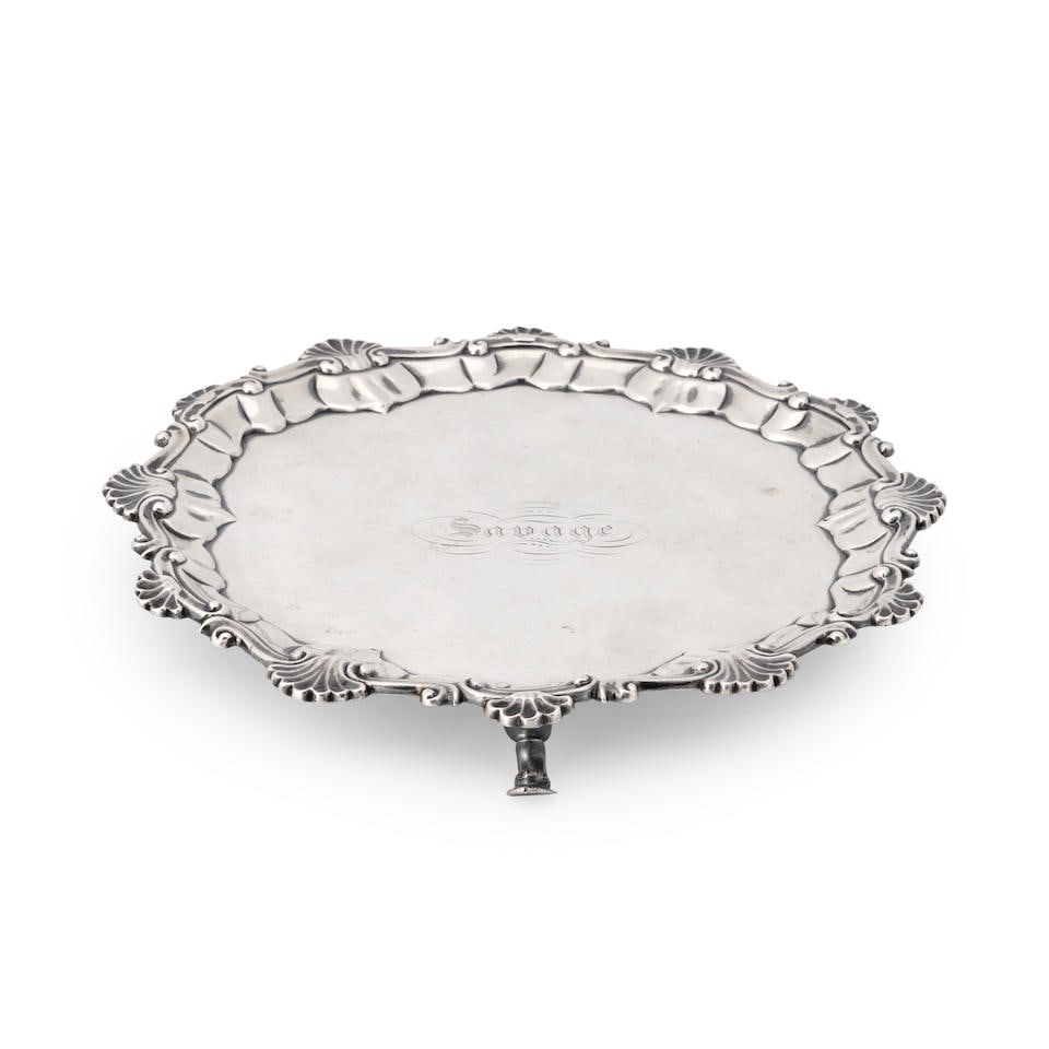 Early George III Sterling Silver Waiter, (1 of 1)