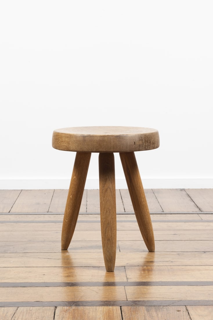 CHARLOTTE PERRIAND (1903-1999) Tabouret haut tripode Berger (1 of 1)