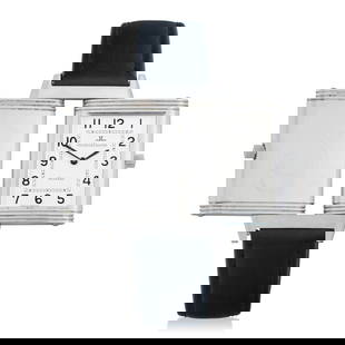 Jaeger-LeCoultre. A stainless steel manual wind reversible wristwatch  Reverso, Ref: 250.8.86, P...: Jaeger-LeCoultre. A stainless steel manual wind reversible wristwatch Model: Reverso Reference: 250.8.86 Date: Purchased 11th August 1998 Movement: 18-jewel Cal.846/1 manual wind Dial: Silvered Case: