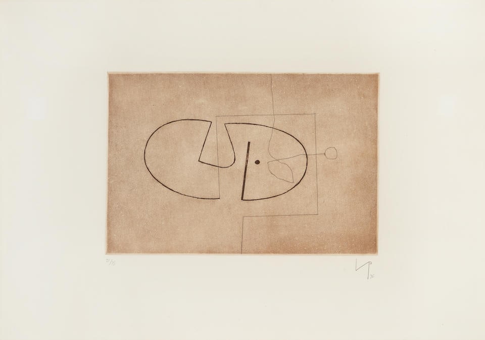 Victor Pasmore R.A. (British, 1908-1998) Untitled, from IAA Portfolio Etching and aquatint in co... (1 of 2)