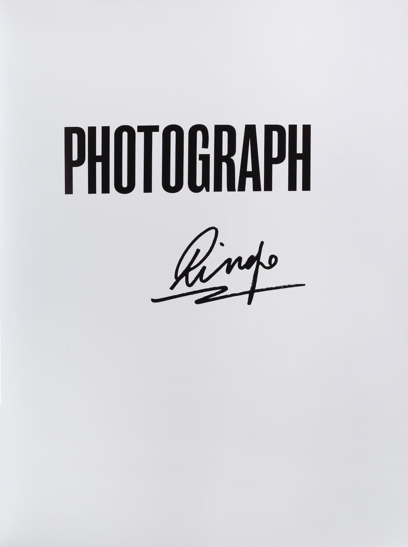 Ringo Starr: Photograph, Genesis Publications, 2013,: Ringo Starr: Photograph, Genesis Publications, 2013, Limited Edition no. 999/2500, signed by Ringo Starr, in hardshell case and drawstring fabric bag, together with The Photograph Portfolio Info and O