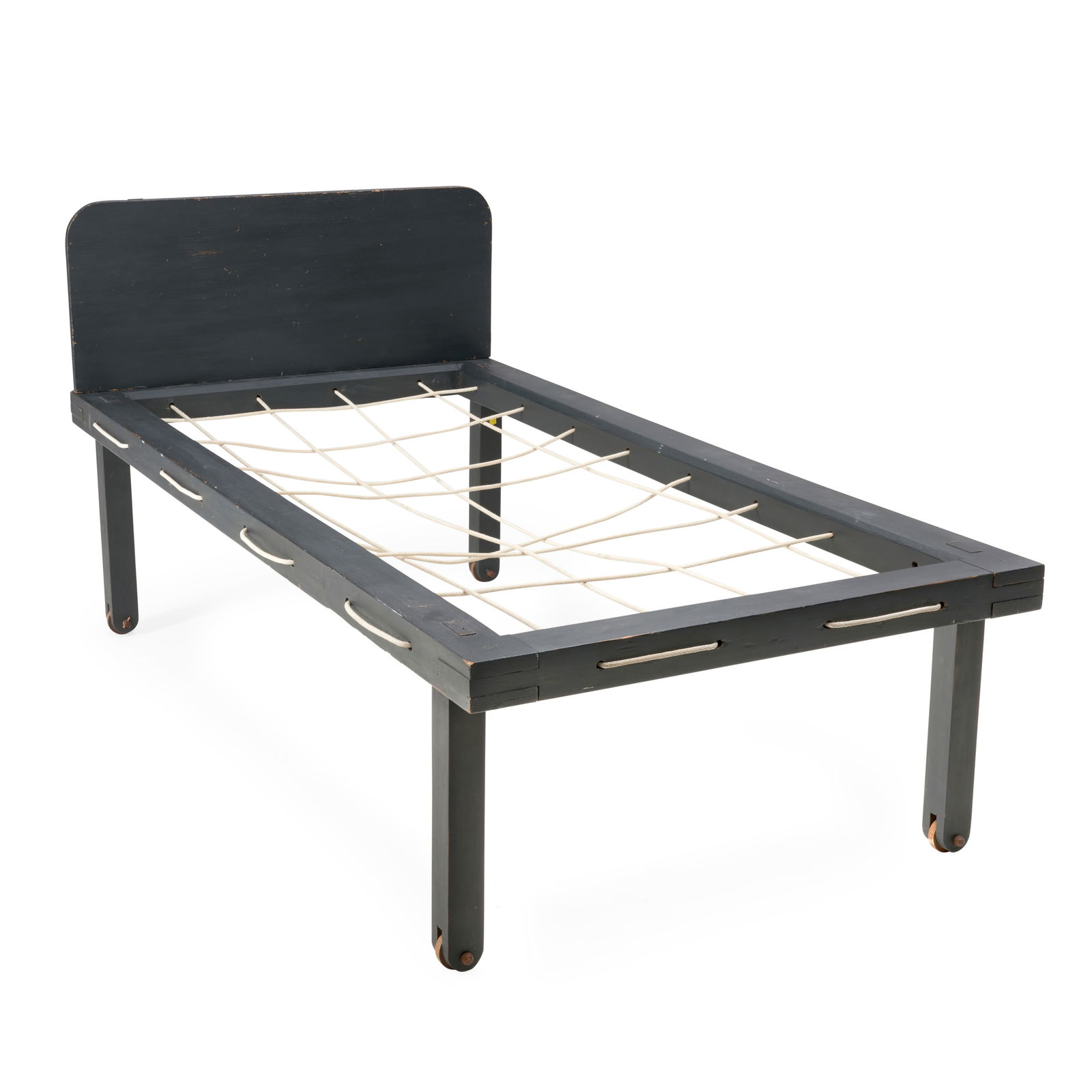 Green Painted Shaker Bed Frame  c. 1830 (1 of 4)