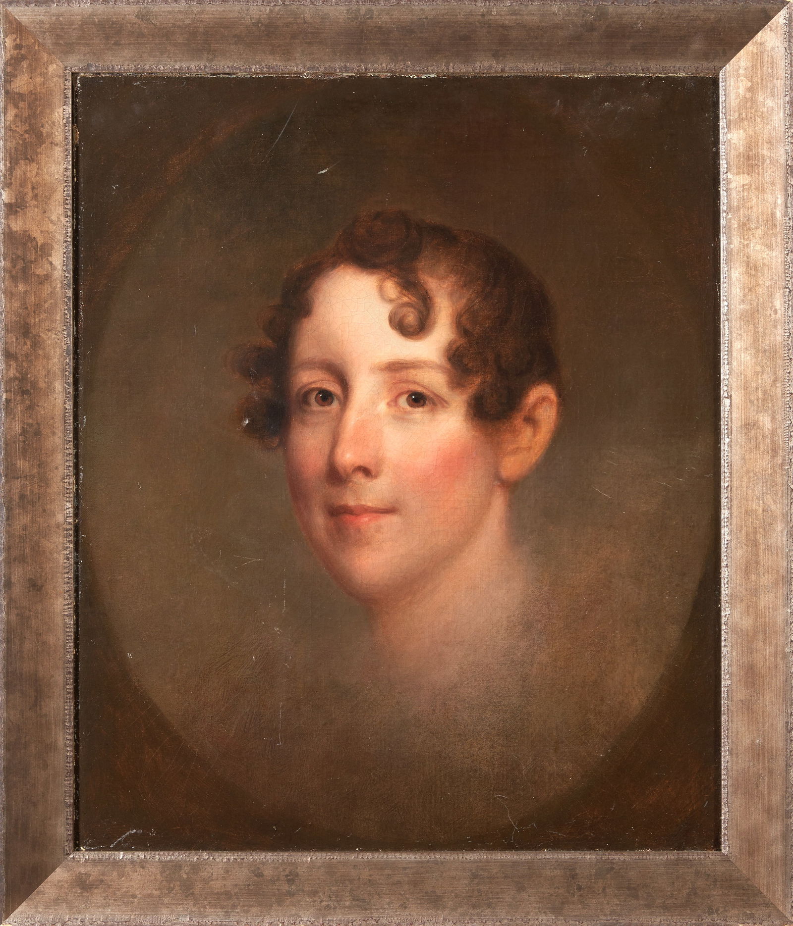 After Gilbert Stuart (American, 1755-1828) A Pair of Portrait Studies: After Gilbert Stuart (American, 1755-1828) A Pair of Portrait Studies Study of Counsellor John Dunn unsigned oil on panel 24 x 17 1/4 in. (70.0 x 43.8 cm) framed 27 x 20 1/8 x 1 1/4 in. (60.6 x 51.1