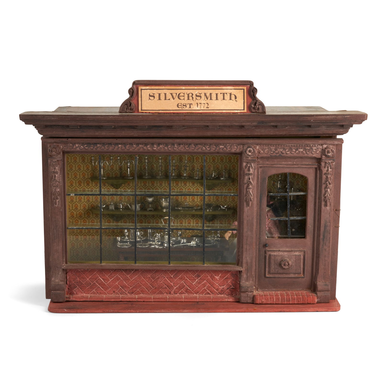 Miniature Colonial Silversmith Shop with Sterling Accessories Eugene Kupjack (1912-91), Park Rid... (1 of 5)