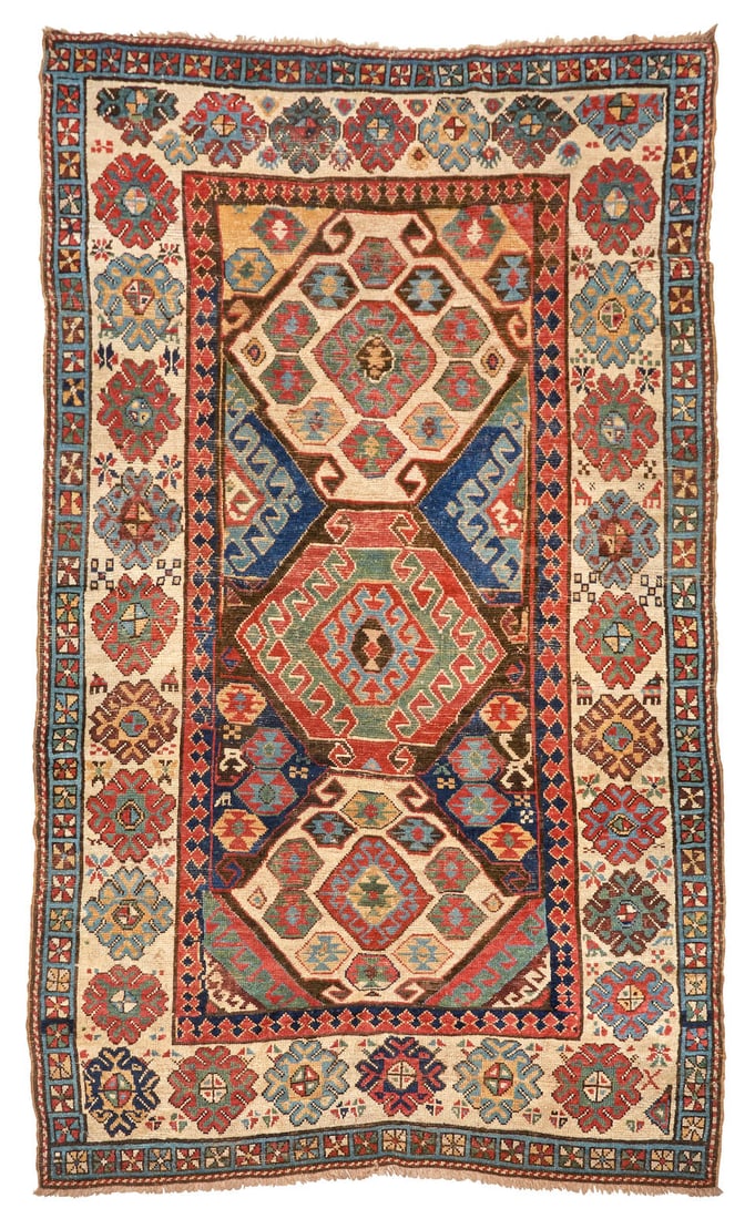Early Moghan Kazak Caucasus 4 ft. 5 in. x 9 ft. 5 in. (1 of 3)