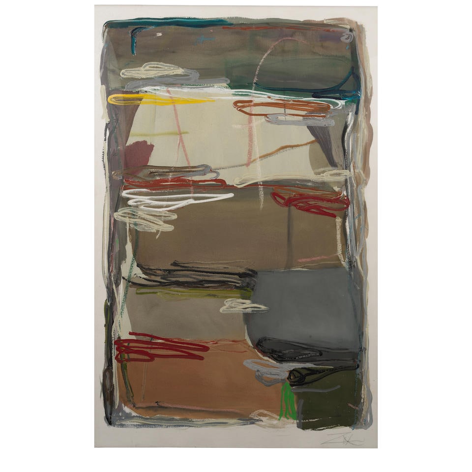 LARRY ZOX (1937-2006) Untitled 60 x 39 in (152.4 x 99 cm) (Executed circa 1990) (1 of 3)