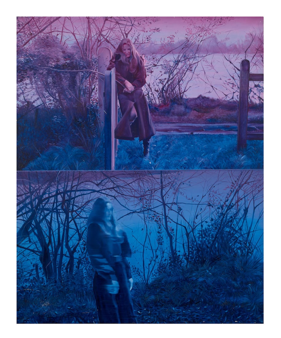 JACQUES MONORY (1924-2018) Hommage a C.D. Frederich No. 5 63 3/4 x 51 1/4 in (161.8 x 130.1 cm) ...: JACQUES MONORY (1924-2018) Hommage a C.D. Frederich No. 5 signed, dated and inscribed 'Monory 1976 No. 525 'Hommage a C.D. Friedrich No. 5'' (on the reverse) oil on canvas 63 3/4 x 51 1/4 in (161.8 x