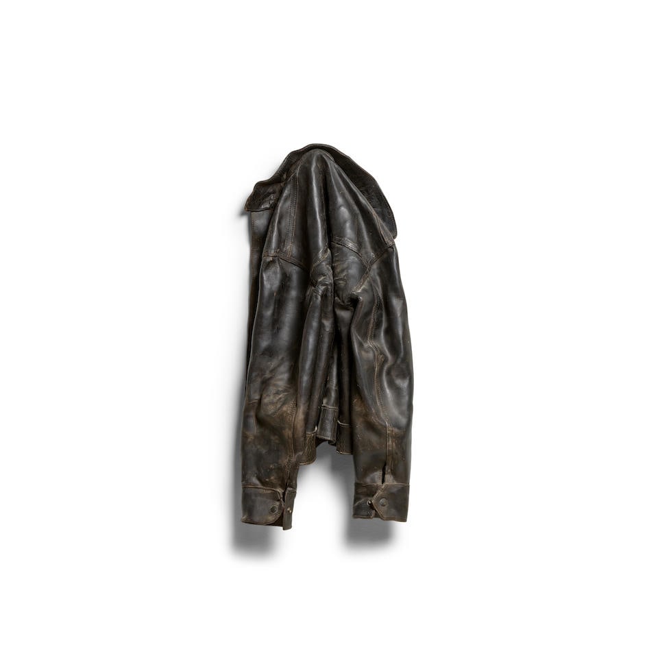 MARILYN LEVINE (1933-2005) Black Jacket 30 1/2 x 13 3/4 x 6 1/2 in (77.4 x 35 x 16.5 cm) (Execut...: MARILYN LEVINE (1933-2005) Black Jacket signed and incised '©Levine 83 - 7A' (on the reverse) ceramic 30 1/2 x 13 3/4 x 6 1/2 in (77.4 x 35 x 16.5 cm) Executed in 1983 Footnotes: Provenance OK Ha