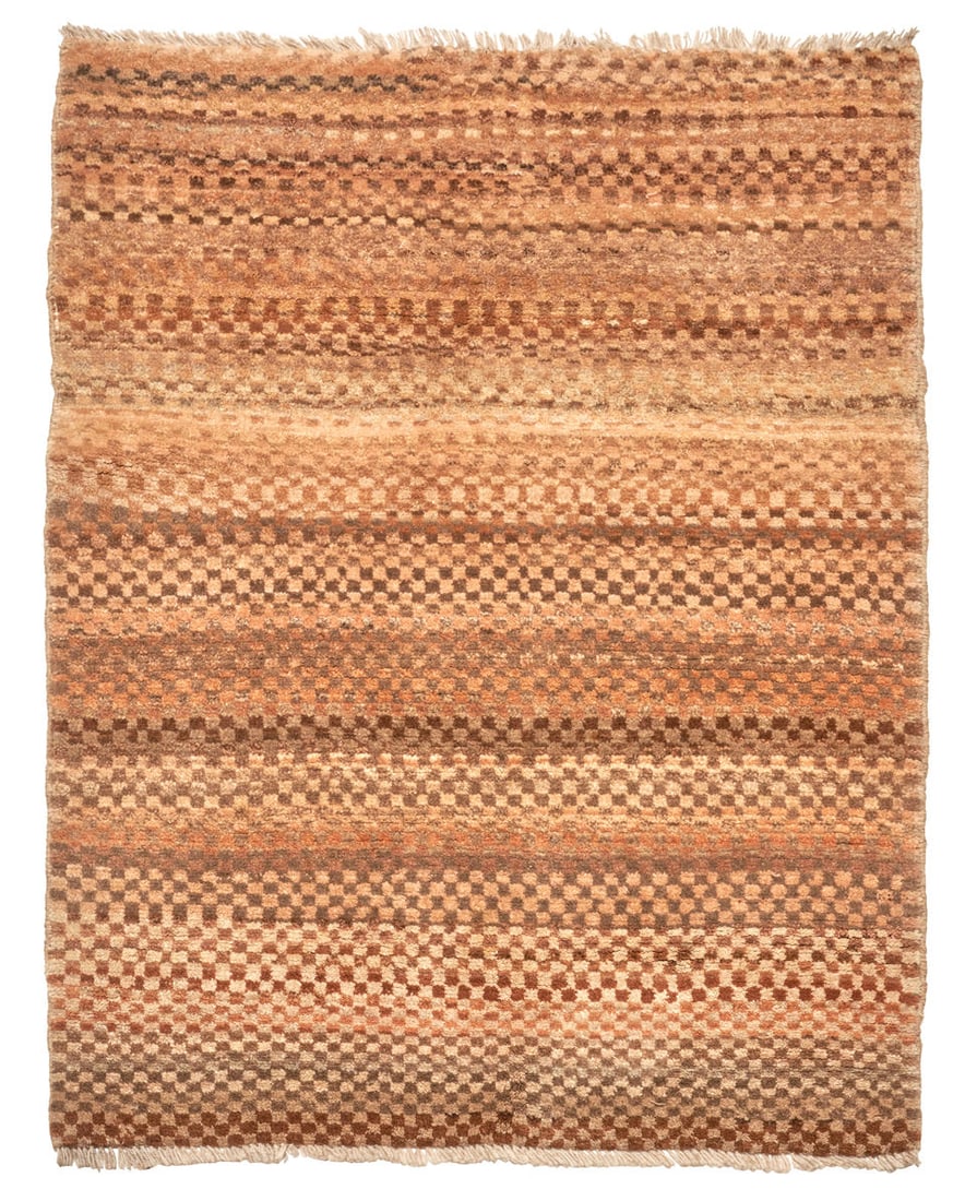 GABBEH RUG: GABBEH RUG Circa first half 20th century, 2 ft. 11 in. x 4 ft. 9 in. Footnotes: OVERALL CONDITION: Good. Wear appropriate for age and use. This condition report is provided for your convenience based