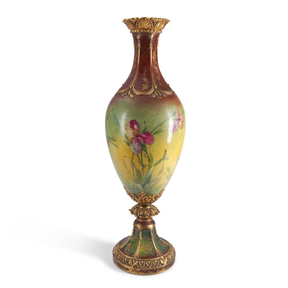 ROYAL BONN FLOOR VASE  Germany, circa 1900 (1 of 2)