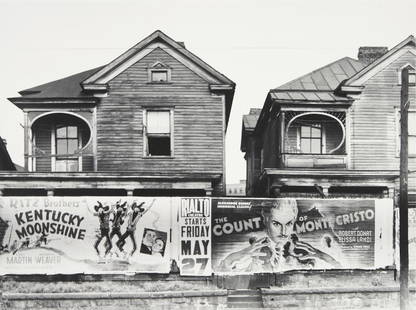 John Vachon (1914-1975); Houses, Atlanta, Georgia;: John Vachon (1914-1975) Houses, Atlanta, Georgia, 1938 Gelatin silver print, printed 1970s by the Library of Congress; annotated in pencil with Library of Congress stamp in ink on the verso; matted. 9