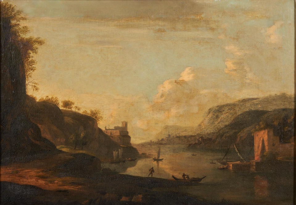 Italian School (17th/18th Century Style)  River Landscape (1 of 3)