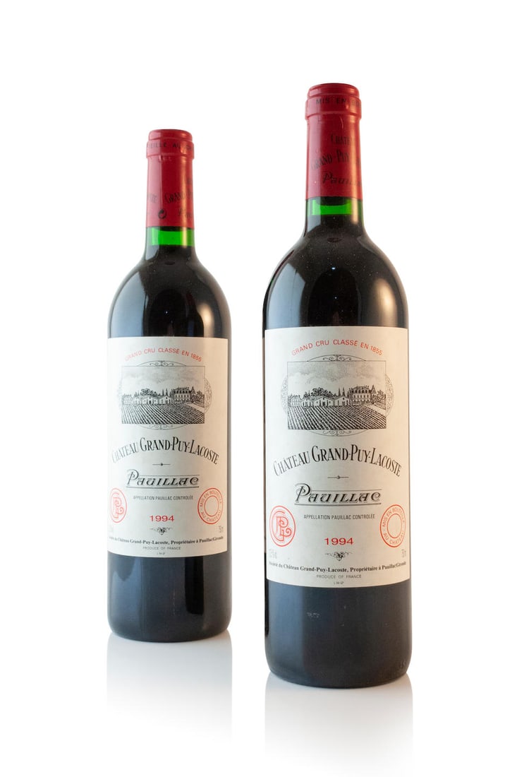 Château Grand-Puy-Lacoste, 1994 (24 x 750ml): Château Grand-Puy-Lacoste, 1994 (24 x 750ml) Region: Pauillac Label: lightly bin-soiled labels Notes: 2 dozen bottles per lot For further information on this lot please visit Bonhams.com For furt