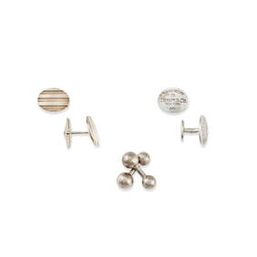Tiffany: a Group of Silver Cufflinks (1 of 1)