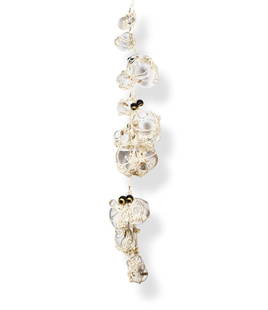 LINDSEY ADELMAN (1968) Lustre de la collection Knotty Bubbles: LINDSEY ADELMAN (1968) Lustre de la collection Knotty Bubbles 2013 Verre soufflé partiellement doré à la feuille, verre soufflé teinté partiellement doré à la feuill