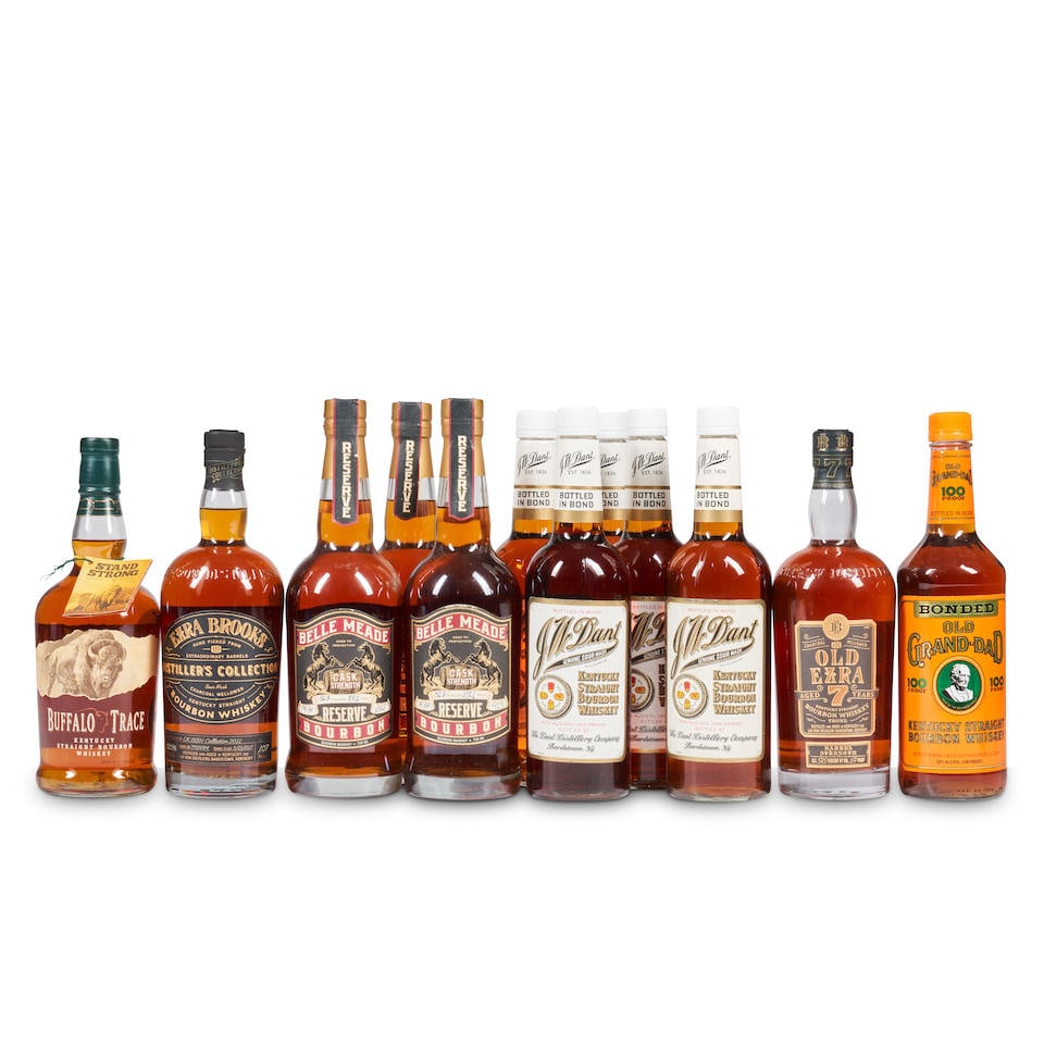 Belle Meade Reserve (3 bottles, 750ml) Buffalo Trace Single Barrel Bourbon (1 bottle, 750ml) Ezr... (1 of 1)
