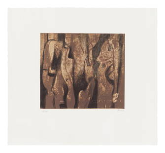 Henry Moore O.M., C.H. (British, 1898-1986) The Attendants Lithograph in colours, 1981, on wove ...: Henry Moore O.M., C.H. (British, 1898-1986) The Attendants (Cramer 625) Lithograph in colours, 1981, on wove paper, signed and numbered XII/XV in pencil, one of 15 artist's proofs aside from the editi