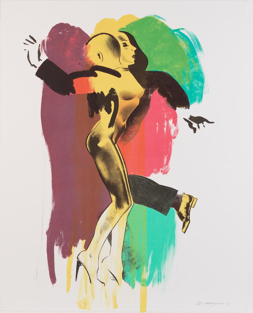 Allen Jones R.A. (British, born 1937) Intro; Jump; Move; Slip, from Between the Sheets Four lith... (1 of 12)