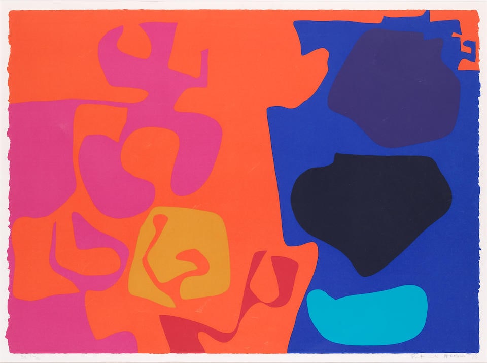 Patrick Heron (British, 1920-1999) January 1973: 8, from January 1973 Screenprint in colours, 19...: Patrick Heron (British, 1920-1999) January 1973: 8, from January 1973 Screenprint in colours, 1973, on wove paper, signed, dated and numbered 32/72 in pencil, printed by Kelpra Studio, published by Wa