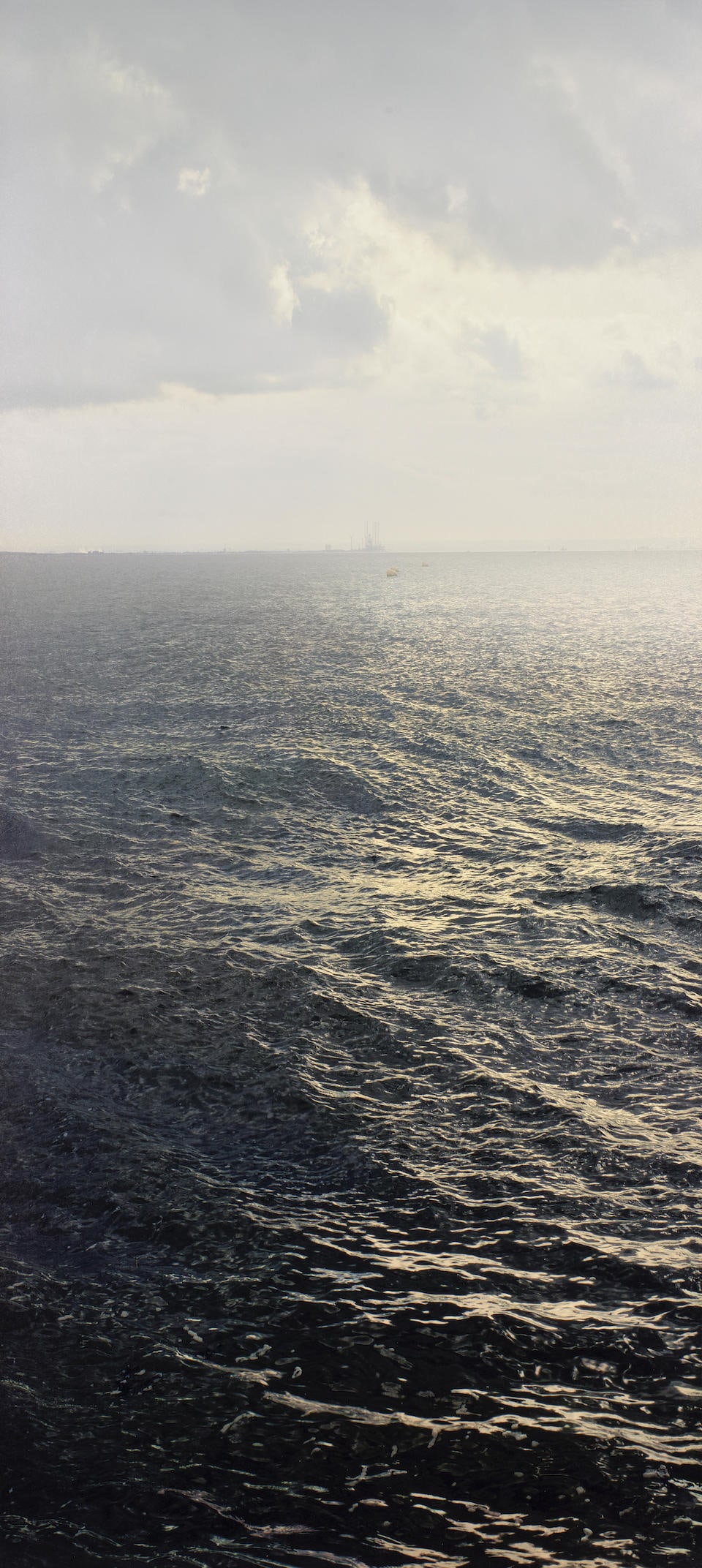 Nadav Kander (Israeli, born 1961) Water XXVI, (Shoeburyness towards The Isle Of Grain), England,...: Nadav Kander (Israeli, born 1961) Water XXVI, (Shoeburyness towards The Isle Of Grain), England, from Dark Line - The Thames Estuary Archival pigment print, 2021, on aluminium composite panel, signed