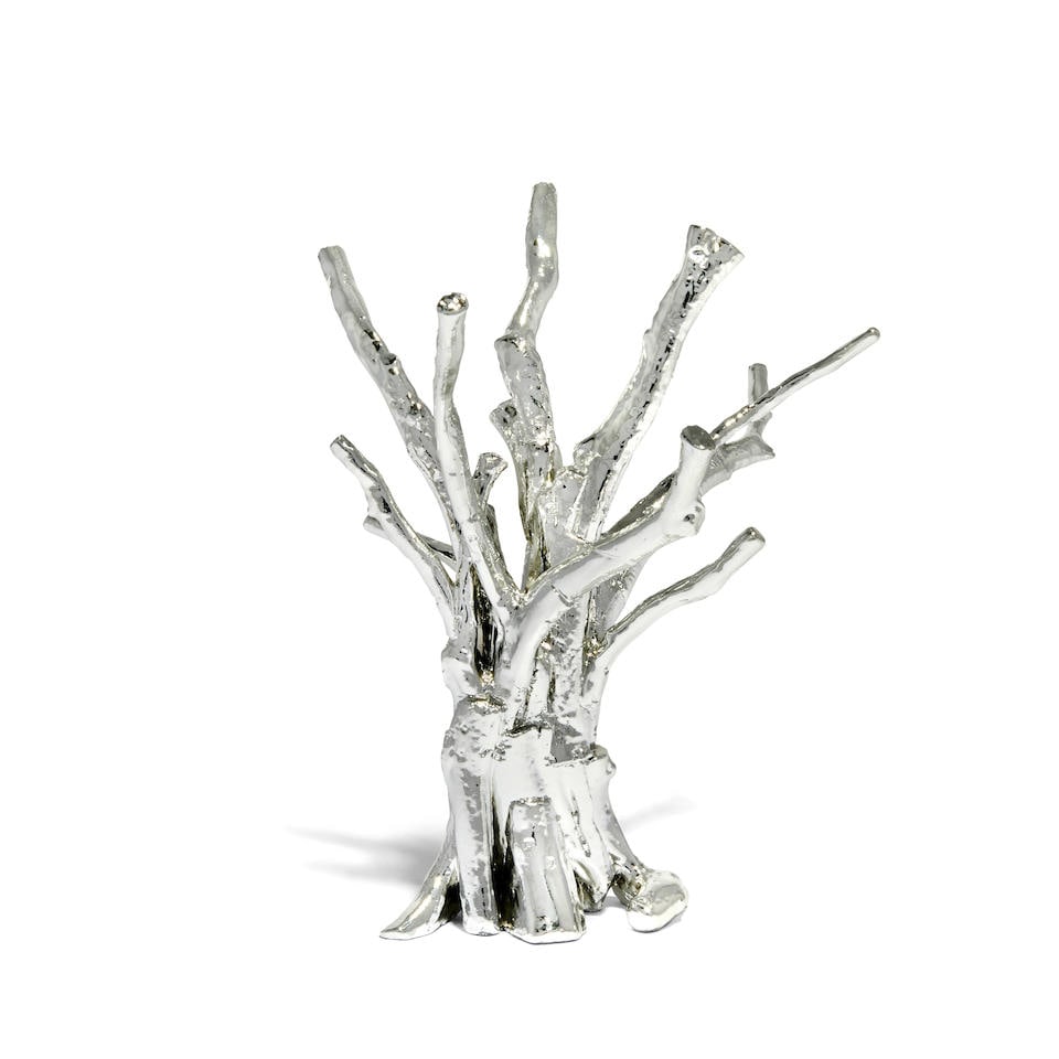 Ai Weiwei (Chinese, born 1957) Cedar (I) Cast aluminium multiple, 2023, signed and numbered '21'...: Ai Weiwei (Chinese, born 1957) Cedar (I) Cast aluminium multiple, 2023, signed and numbered '21' in black ink from the edition of 50 to the accompanying certificate of authenticity, published by the H