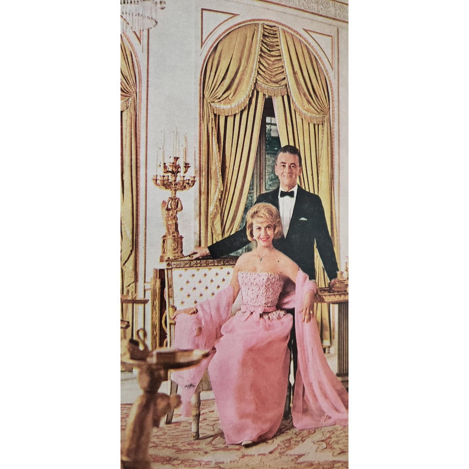 AN EMPIRE STYLE MIRRORED GLASS GILT BRONZE MOUNTED SURTOUT DE TABLE Jansen, Paris, circa 1960 (1 of 3)